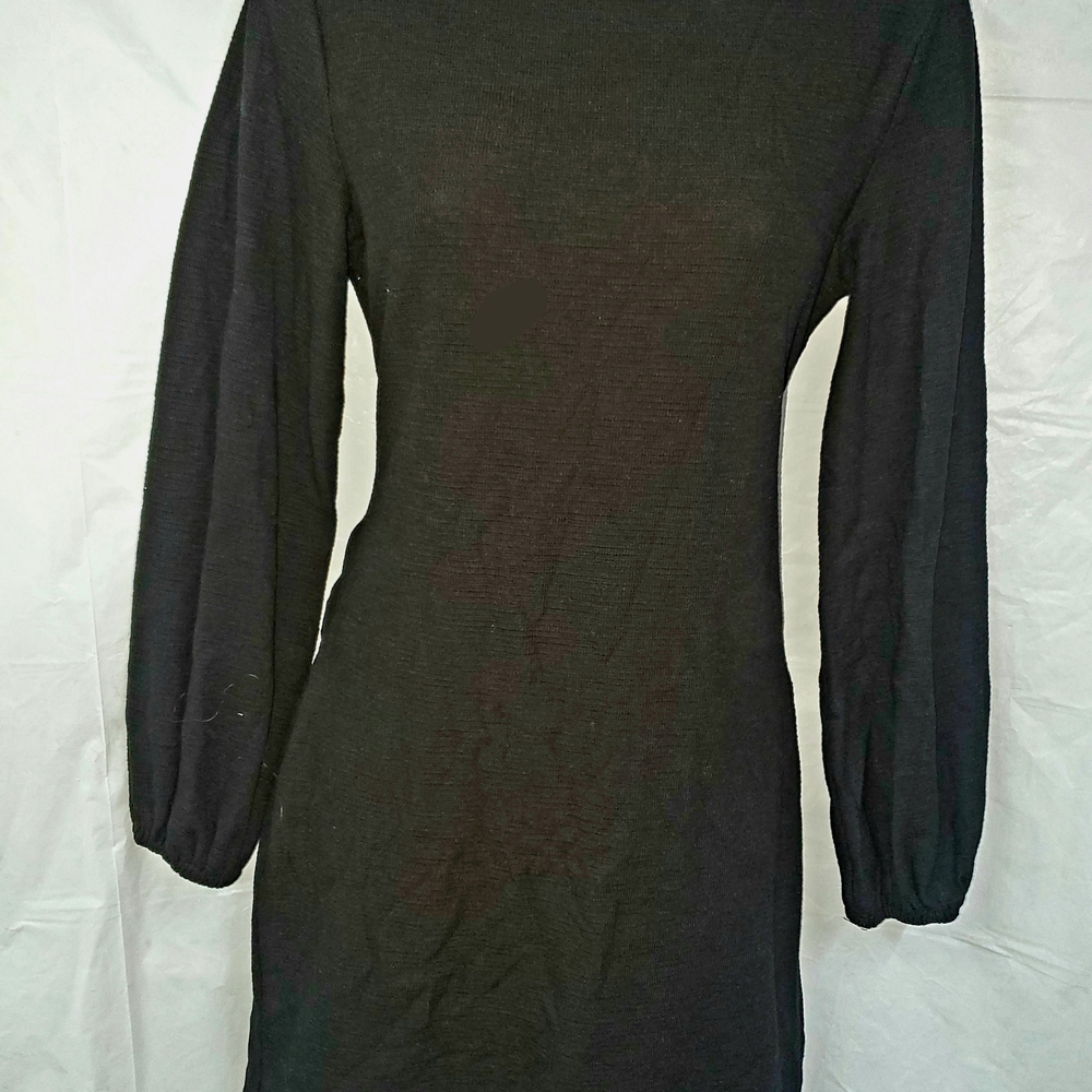 Elegant Black Long Sleeve Dress